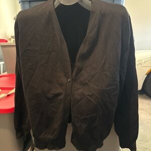 Classic Black V-Neck Cardigan mp1